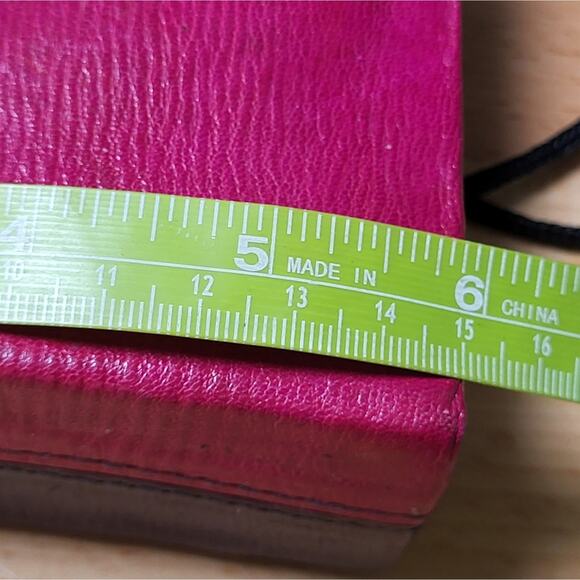 Vintage Multi Royal Colored Leather Mini Crossbody Bag Made in Tokyo - Picture 10 of 13